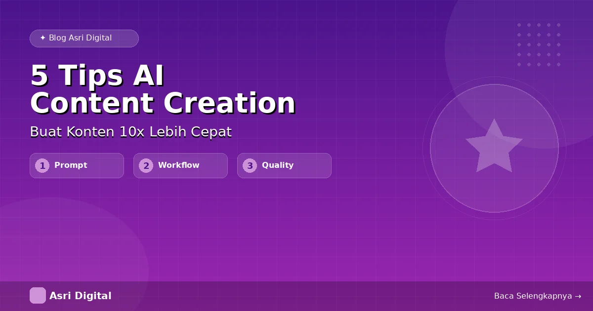 5 Tips Menggunakan AI untuk Content Creation