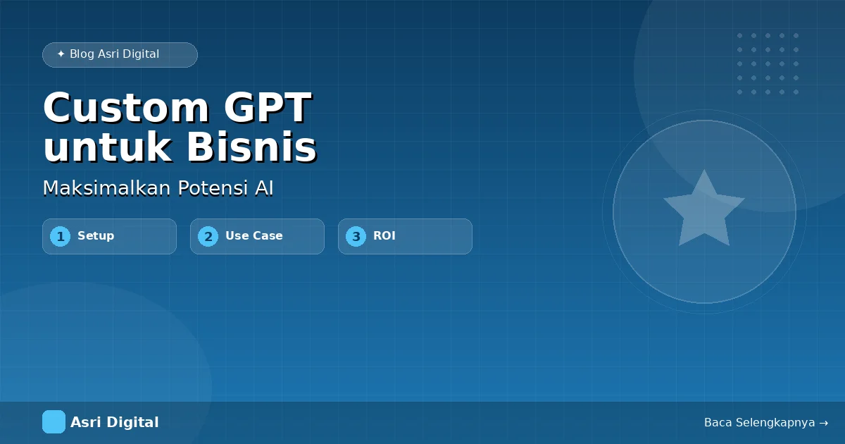 Cara Memaksimalkan Custom GPT untuk Bisnis